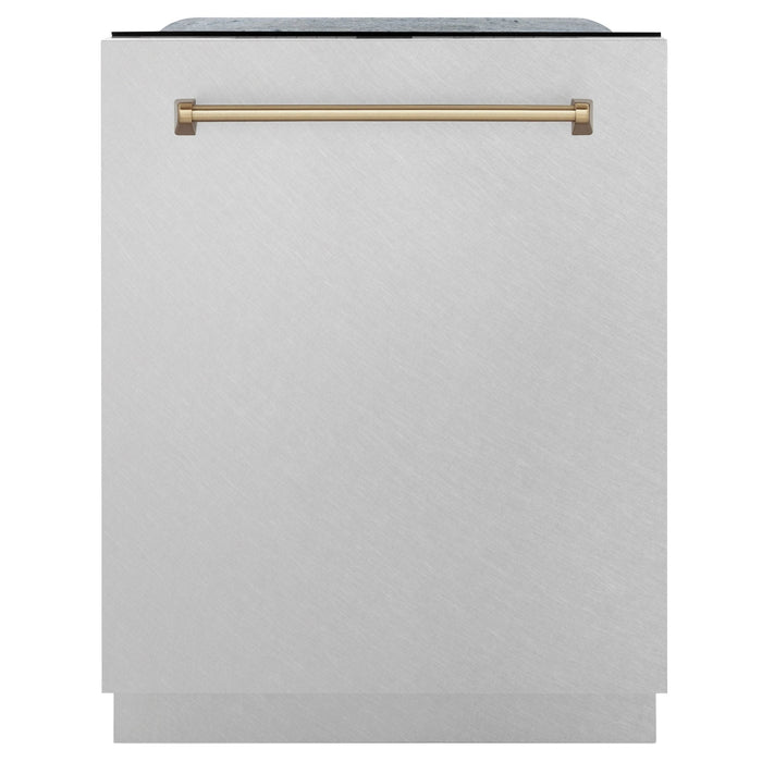 ZLINE 24" Autograph Tall Tub Dishwasher, Bronze, DWMTZ-SN-24-CB