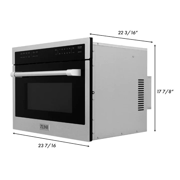 ZLINE 24" Built-in Convection Microwave Oven, DuraSnow, MWO-24-SS