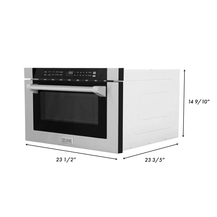 ZLINE 24" Built-in Microwave Drawer, Stainless Steel, MWD-1-H