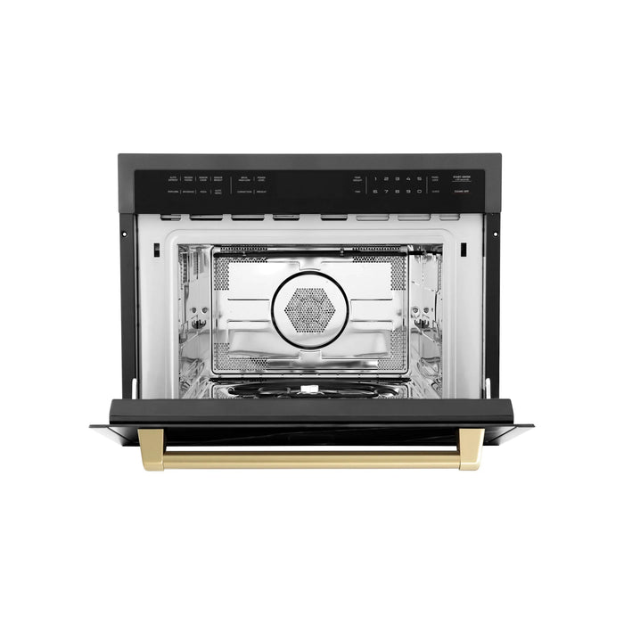 ZLINE 24" Convection Microwave, Black Stainless, Bronze MWOZ-24-BS-CB