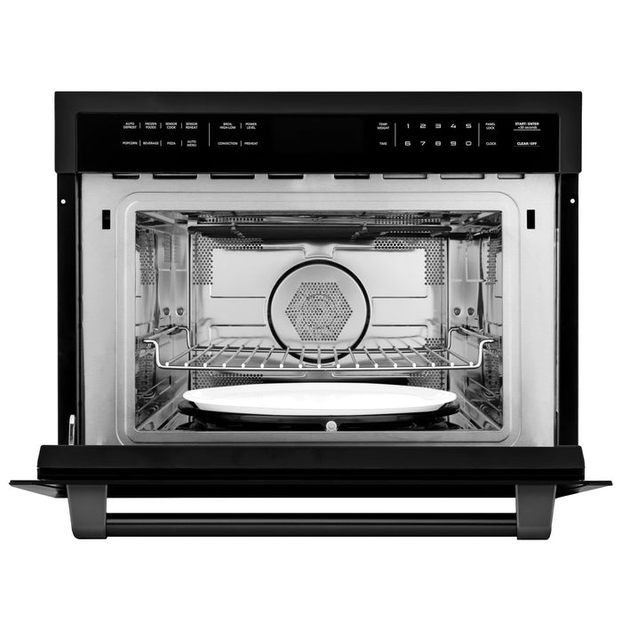ZLINE 24" Convection Microwave, Black Stainless, MWO-24-BS