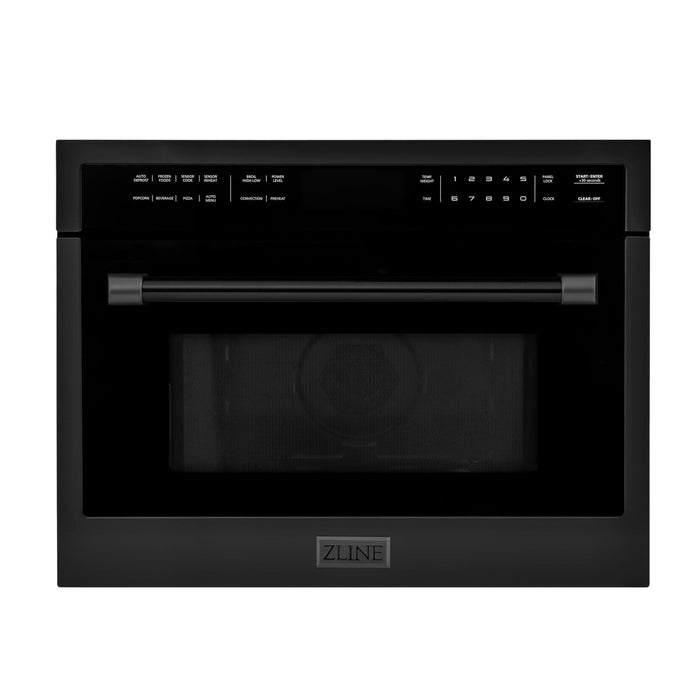 ZLINE 24" Convection Microwave, Black Stainless, MWO-24-BS
