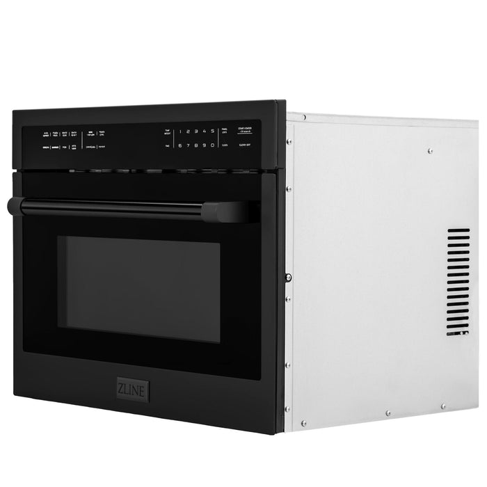 ZLINE 24" Convection Microwave, Black Stainless, MWO-24-BS
