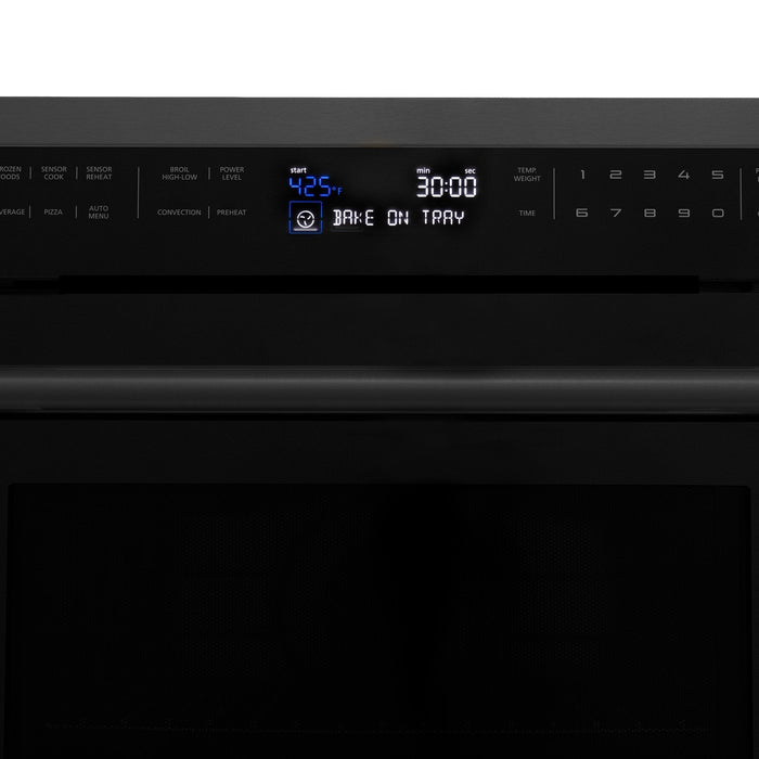 ZLINE 24" Convection Microwave, Black Stainless, MWO-24-BS