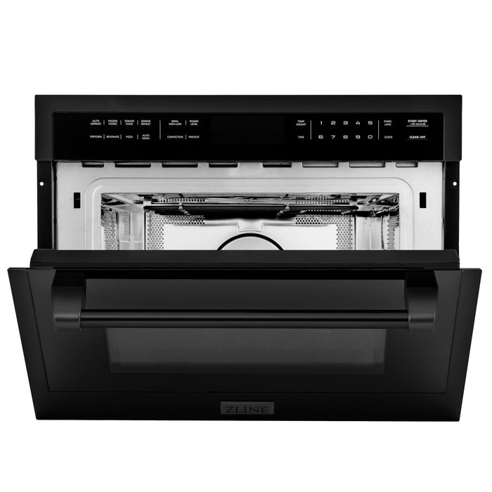 ZLINE 24" Convection Microwave, Black Stainless, MWO-24-BS