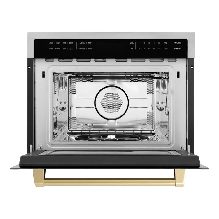 ZLINE 24" Convection Microwave, Stainless Steel, Bronze MWOZ-24-CB