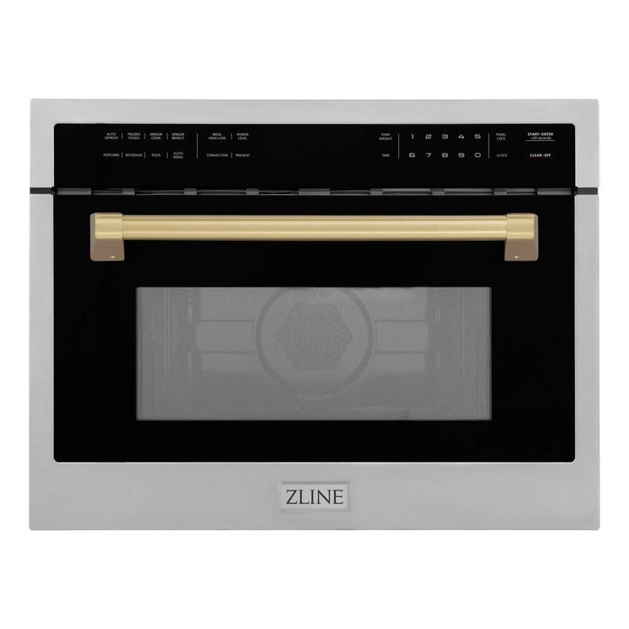 ZLINE 24" Convection Microwave, Stainless Steel, Bronze MWOZ-24-CB