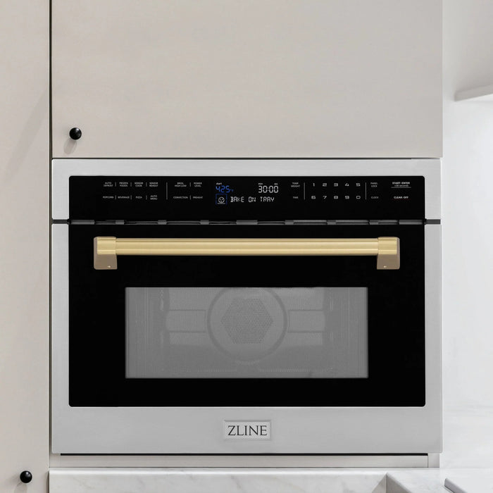 ZLINE 24" Convection Microwave, Stainless Steel, Bronze MWOZ-24-CB