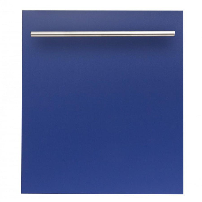 ZLINE 24" Dishwasher in Blue Matte, Stainless Steel Tub, DW-BM-H-24
