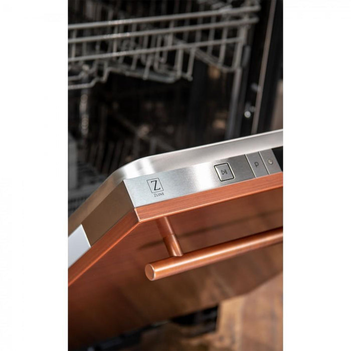 ZLINE 24" Dishwasher in Copper, Stainless Steel Tub, DW-C-24