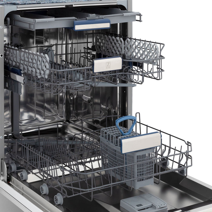 ZLINE 24" Dishwasher in Custom Panel Ready, Stainless Tub, DWV-304-24