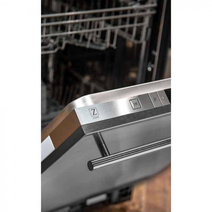 ZLINE 24" Dishwasher in DuraSnow® Stainless, Modern Handle, DW-SN-24