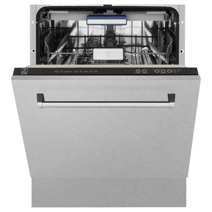 ZLINE 24" Dishwasher in DuraSnow Stainless panel, Stainless Tub, DWV-SN-24