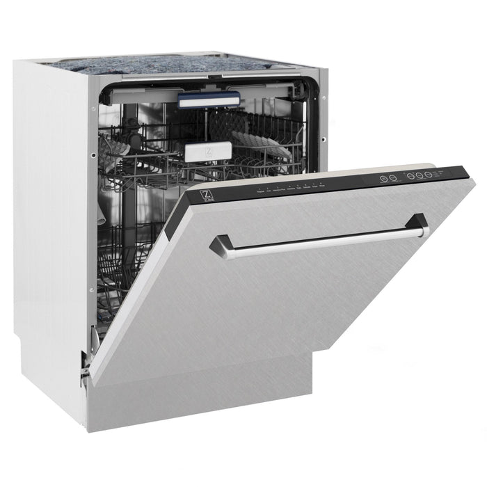 ZLINE 24" Dishwasher in DuraSnow Stainless panel, Stainless Tub, DWV-SN-24
