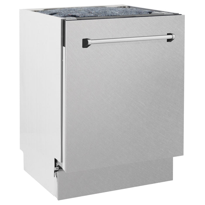 ZLINE 24" Dishwasher in DuraSnow Stainless panel, Stainless Tub, DWV-SN-24