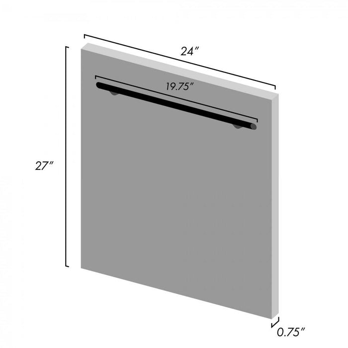 ZLINE 24" Dishwasher in DuraSnow® Stainless, Traditional Handle, DW-SN-H-24
