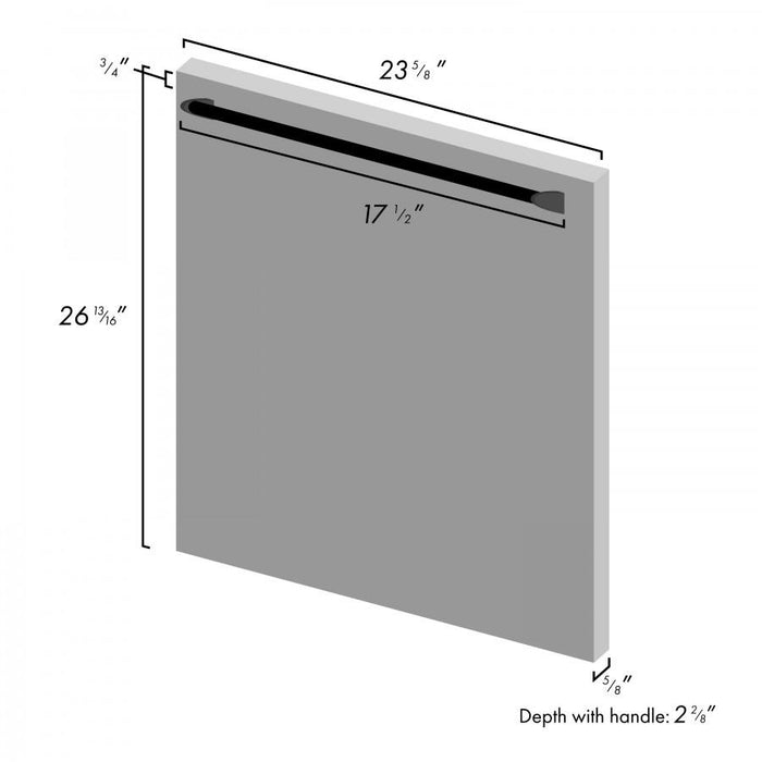 ZLINE 24" Dishwasher in Unfinished Wood with Stainless Steel Tub, DW-UF-H-24