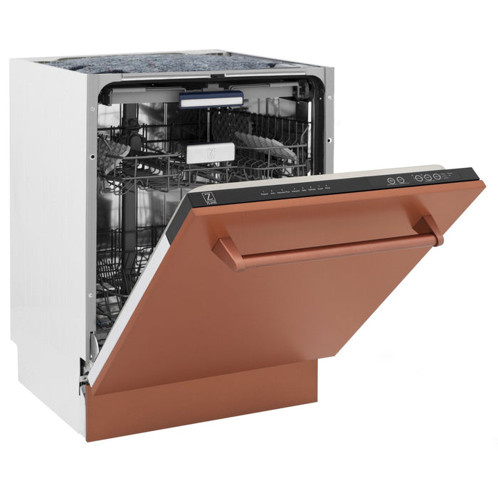 ZLINE 24" Dishwasher with Copper panel, Stainless Tub, DWV-C-24