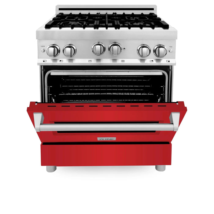 ZLINE 24" Gas Range with Red Gloss door, RG-RG-24