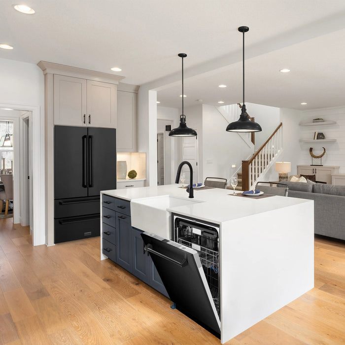 ZLINE 24 in. Panel-Included Monument Series 3rd Rack Top Touch Control Dishwasher with Color Options and Stainless Steel Tub DWMT-BS-24