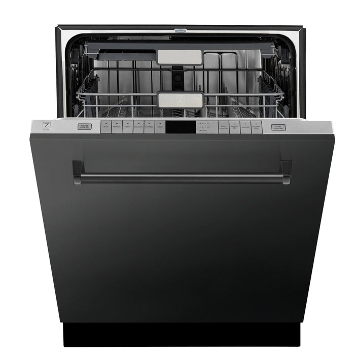 ZLINE 24 in. Panel-Included Monument Series 3rd Rack Top Touch Control Dishwasher with Color Options and Stainless Steel Tub DWMT-BS-24