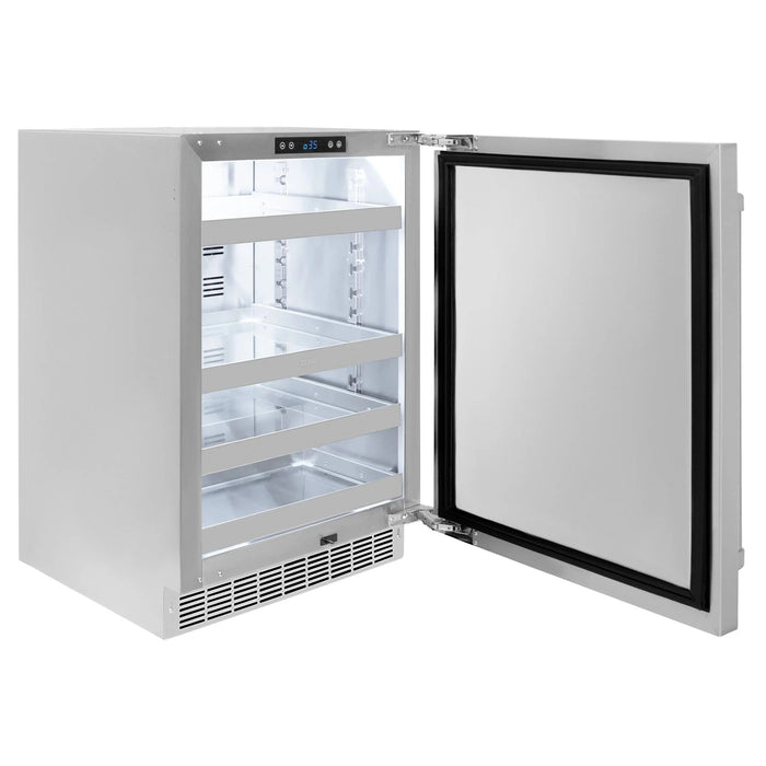 ZLINE 24 in. Touchstone Beverage Fridge w Stainless Steel Door RBSO-ST-24