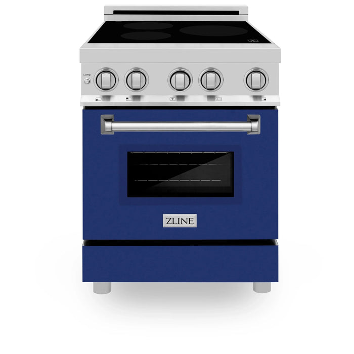 ZLINE 24" Induction Range with a 3 Element Stove and Electric Oven in Stainless Steel RAIND-BG-24