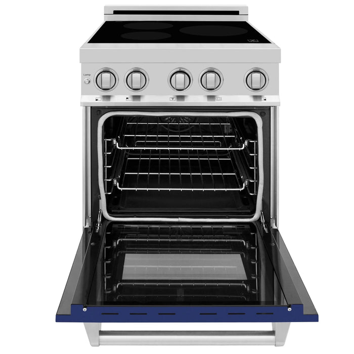 ZLINE 24" Induction Range with a 3 Element Stove and Electric Oven in Stainless Steel RAIND-BG-24