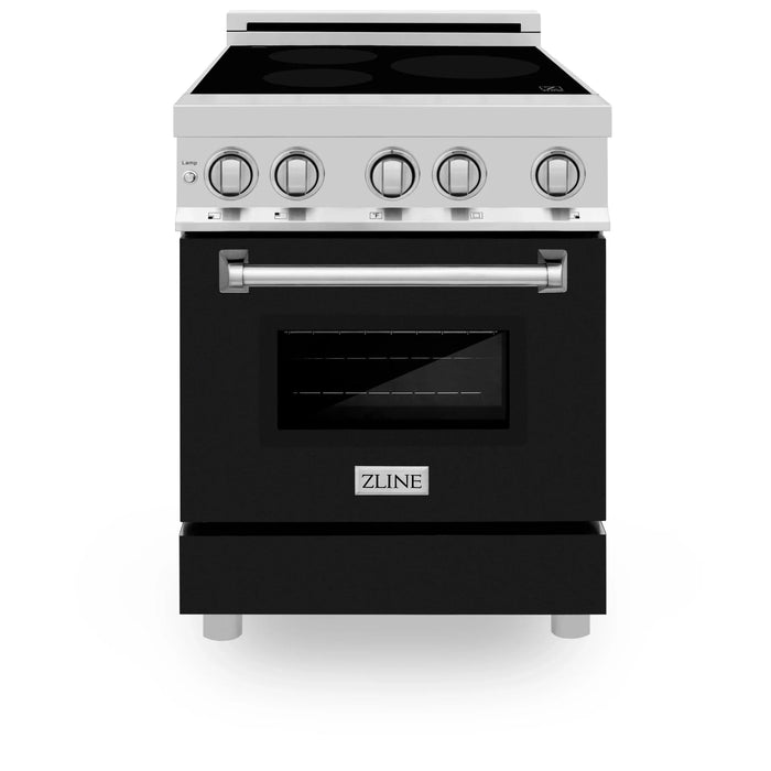 ZLINE 24" Induction Range with a 3 Element Stove and Electric Oven in Stainless Steel RAIND-BLM-24