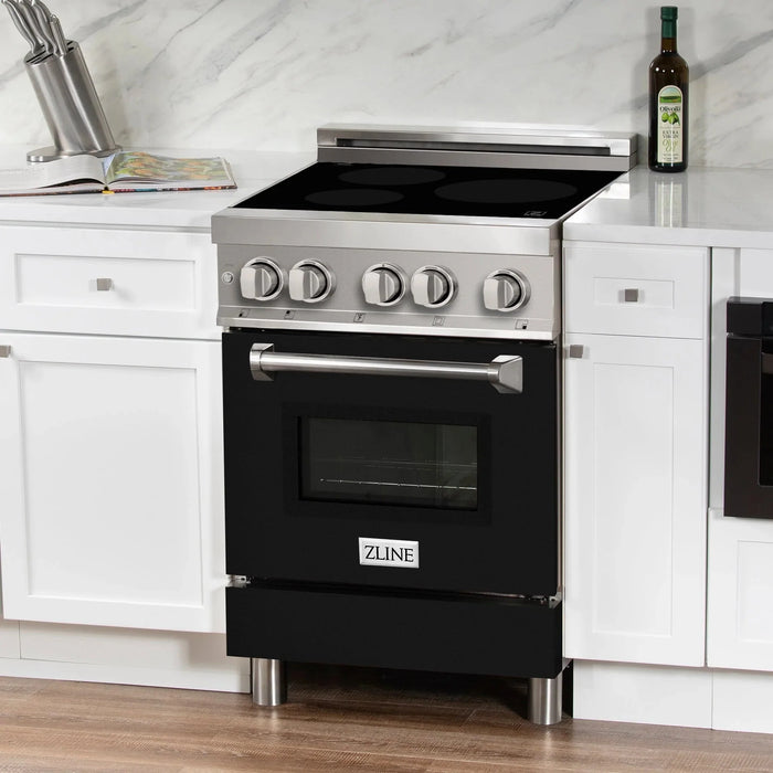 ZLINE 24" Induction Range with a 3 Element Stove and Electric Oven in Stainless Steel RAIND-BLM-24