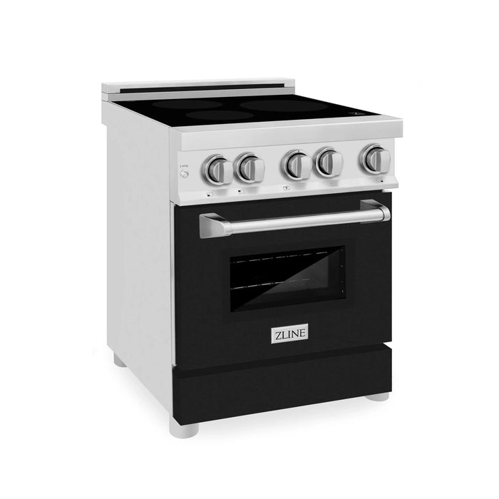 ZLINE 24" Induction Range with a 3 Element Stove and Electric Oven in Stainless Steel RAIND-BLM-24