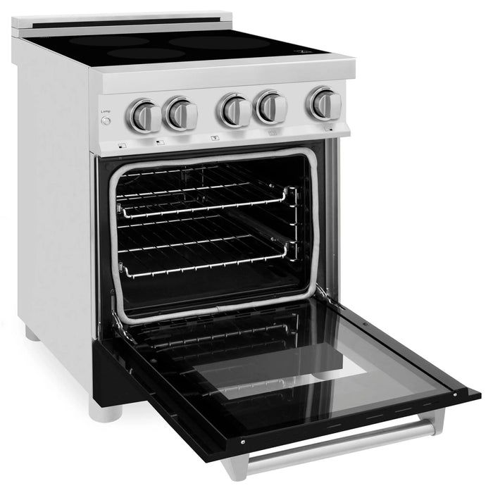 ZLINE 24" Induction Range with a 3 Element Stove and Electric Oven in Stainless Steel RAIND-BLM-24