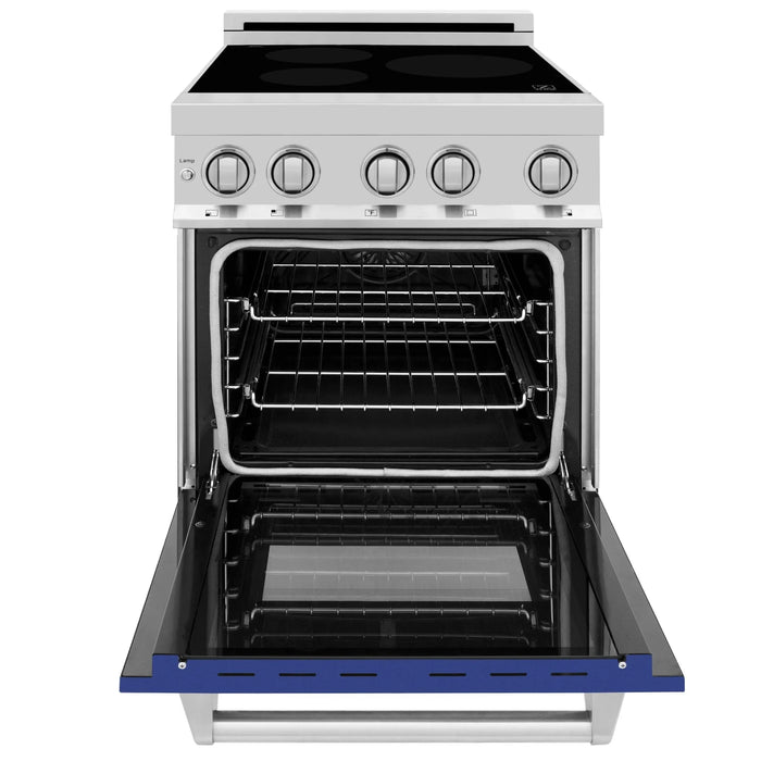 ZLINE 24" Induction Range with a 3 Element Stove and Electric Oven in Stainless Steel RAIND-BM-24