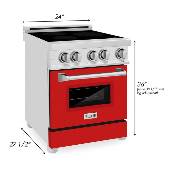 ZLINE 24" Induction Range with a 3 Element Stove and Electric Oven in Stainless Steel RAIND-RG-24
