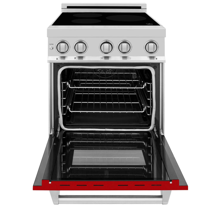 ZLINE 24" Induction Range with a 3 Element Stove and Electric Oven in Stainless Steel RAIND-RM-24