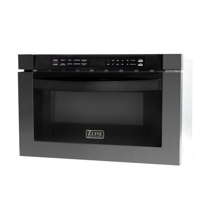 ZLINE 24" Microwave Drawer, Black Stainless Steel, MWD-1-BS