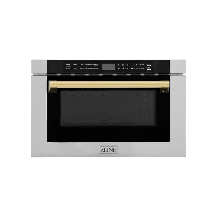 ZLINE 24" Microwave Drawer, Stainless Steel,Gold MWDZ-1-H-G