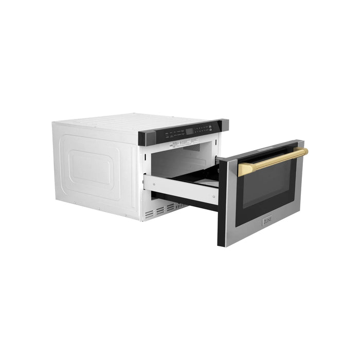 ZLINE 24" Microwave Drawer, Stainless Steel,Gold MWDZ-1-H-G