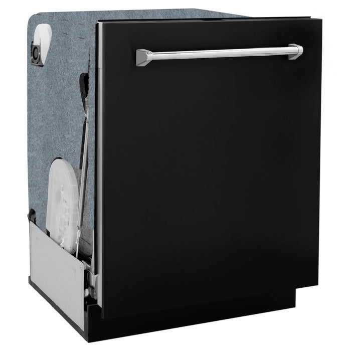 ZLINE 24" Monument, 3rd Rack, Dishwasher, Black Door, DWMT-BLM-24