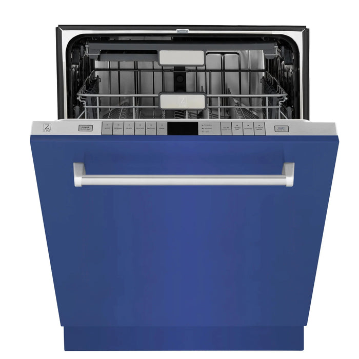 ZLINE 24" Monument, 3rd Rack Dishwasher, Blue Door, DWMT-BM-24