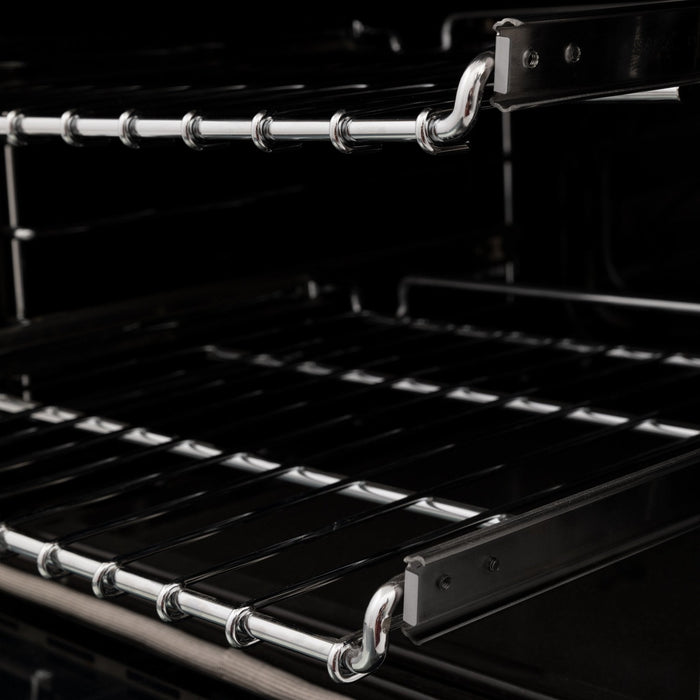 ZLINE 24" Professional Dual Fuel Range in Black Matte, RAS-BLM-24