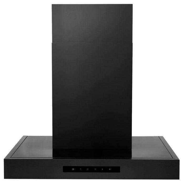 ZLINE 24" Wall Mount Range Hood In Black Stainless Steel, BSKEN-24