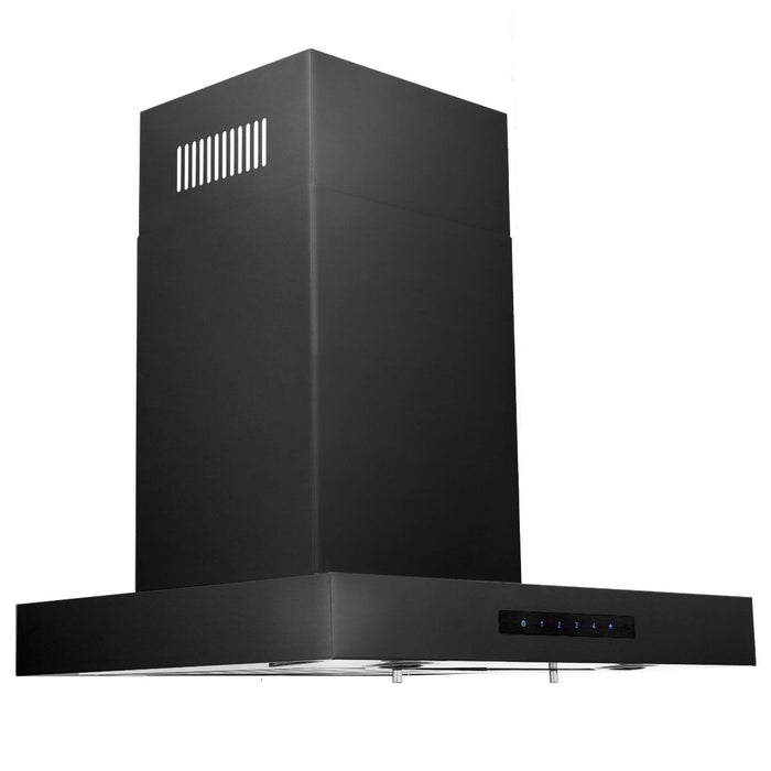 ZLINE 24" Wall Mount Range Hood In Black Stainless Steel, BSKEN-24