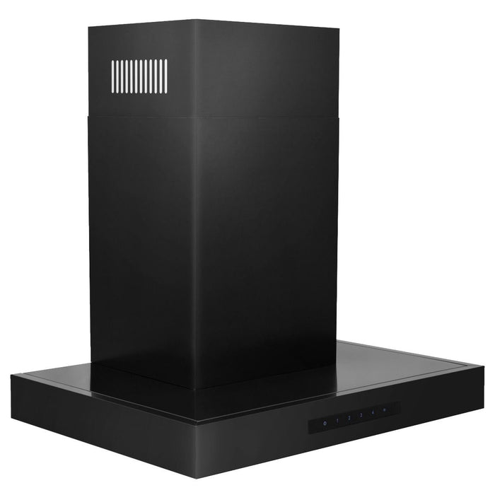 ZLINE 24" Wall Mount Range Hood In Black Stainless Steel, BSKEN-24