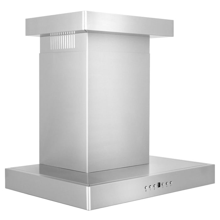 ZLINE 24" Wall Range Hood, Stainless Steel, Crown Molding, KECRN-24