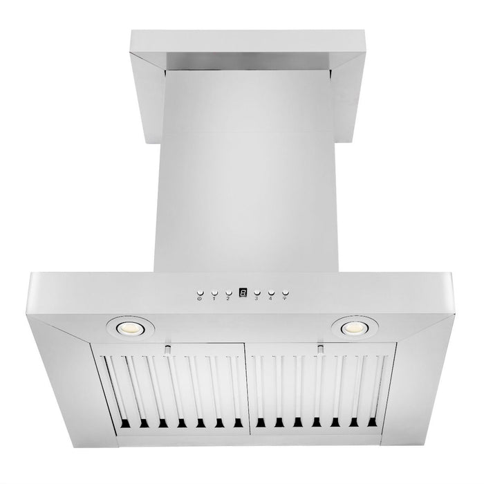 ZLINE 24" Wall Range Hood, Stainless Steel, Crown Molding, KECRN-24