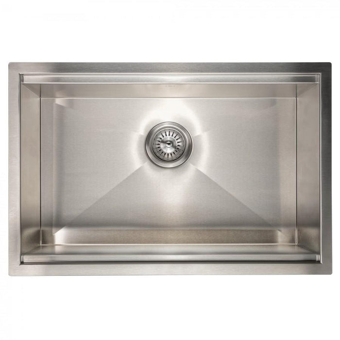 ZLINE 27" Undermount Single Bowl Ledge Sink DuraSnow, SLS-27S