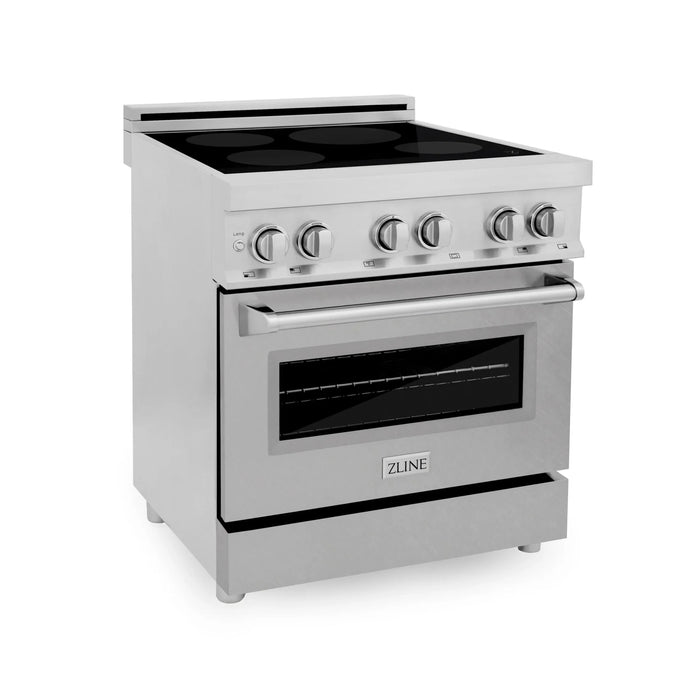 ZLINE 30" 4.0 cu. ft. Induction Range with a 4 Element Stove and Electric Oven in Stainless Steel RAIND-SN-30
