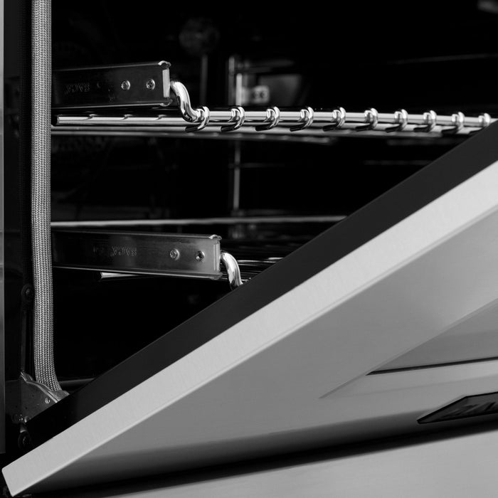 ZLINE 30" Autograph Dual Fuel Range, Stainless Steel, RAZ-30-MB