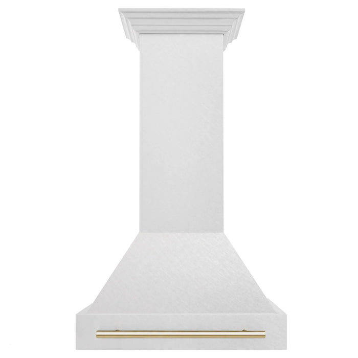 ZLINE 30" Autograph DuraSnow Stainless Steel Hood 8654SNZ-30-G